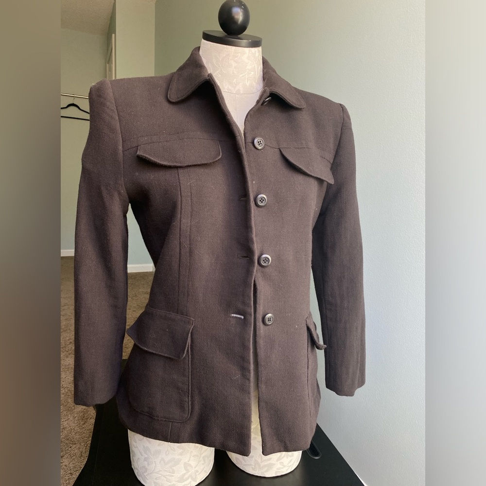 Jones New York Womens Brown Jacket 6P